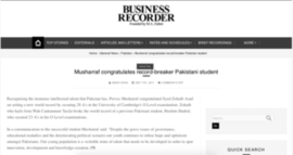 Musharraf Congratulated Syed Zohaib Asad.png